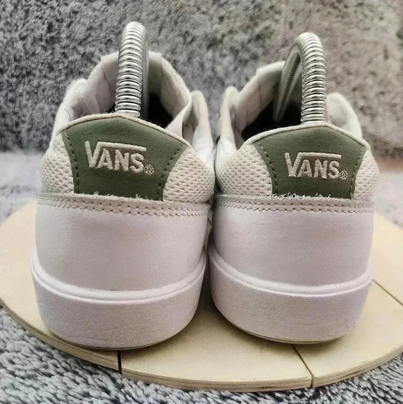 VANS Lowland CC ComfyCush Low White Green Unisex Men 8.5 Women 10 - Picture 7 of 9